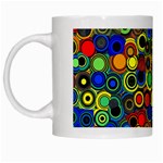 Circles, Colorful White Mug