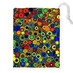 Circles, Colorful Drawstring Pouch (5XL)