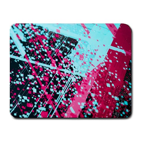 Colorful Splashes Grunge, Abstract Art Small Mousepad from ArtsNow.com Front