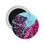 Colorful Splashes Grunge, Abstract Art 2.25  Magnets