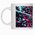 Colorful Splashes Grunge, Abstract Art White Mug