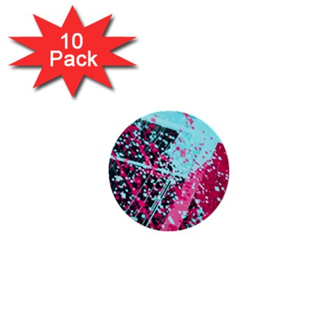 Colorful Splashes Grunge, Abstract Art 1  Mini Buttons (10 pack)  from ArtsNow.com Front