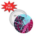 Colorful Splashes Grunge, Abstract Art 1.75  Buttons (10 pack)