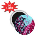 Colorful Splashes Grunge, Abstract Art 1.75  Magnets (10 pack) 