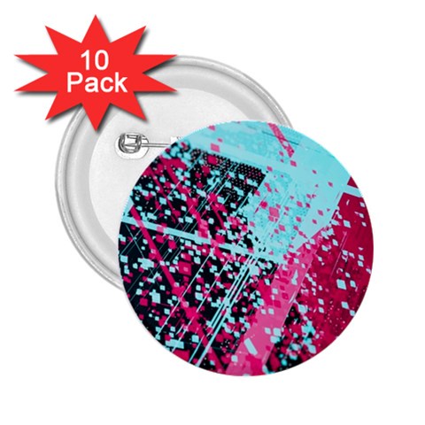 Colorful Splashes Grunge, Abstract Art 2.25  Buttons (10 pack)  from ArtsNow.com Front