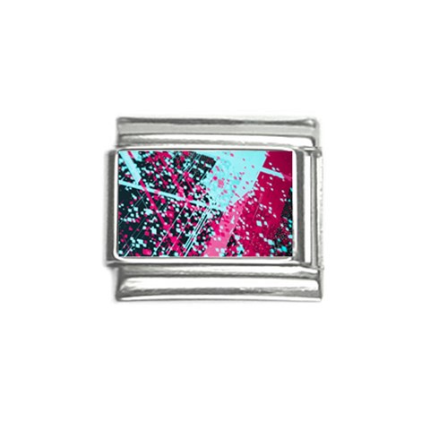 Colorful Splashes Grunge, Abstract Art Italian Charm (9mm) from ArtsNow.com Front