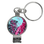 Colorful Splashes Grunge, Abstract Art Nail Clippers Key Chain