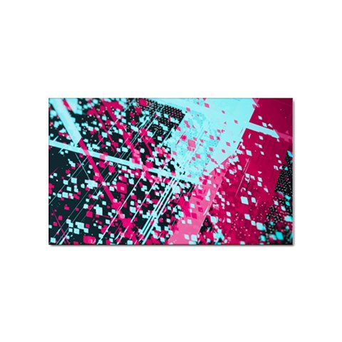 Colorful Splashes Grunge, Abstract Art Sticker Rectangular (10 pack) from ArtsNow.com Front