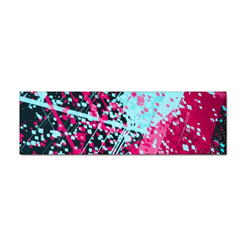 Colorful Splashes Grunge, Abstract Art Sticker Bumper (100 pack) from ArtsNow.com Front