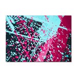 Colorful Splashes Grunge, Abstract Art Sticker A4 (10 pack)