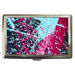 Colorful Splashes Grunge, Abstract Art Cigarette Money Case