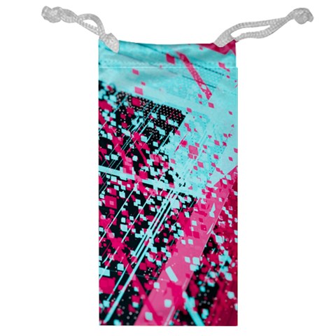 Colorful Splashes Grunge, Abstract Art Jewelry Bag from ArtsNow.com Front