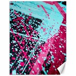 Colorful Splashes Grunge, Abstract Art Canvas 12  x 16 