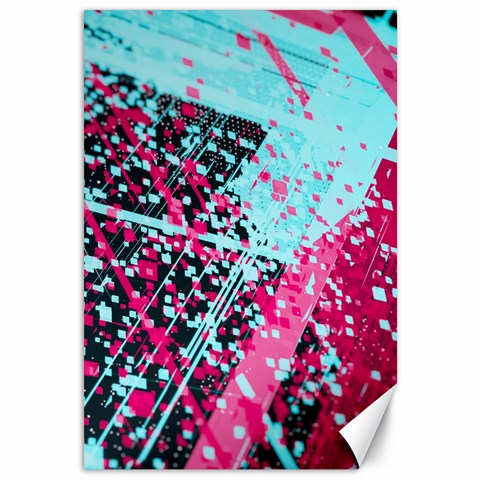 Colorful Splashes Grunge, Abstract Art Canvas 12  x 18  from ArtsNow.com 11.88 x17.36  Canvas - 1