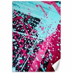 Colorful Splashes Grunge, Abstract Art Canvas 12  x 18 