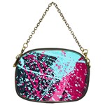 Colorful Splashes Grunge, Abstract Art Chain Purse (One Side)