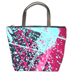 Colorful Splashes Grunge, Abstract Art Bucket Bag from ArtsNow.com Front