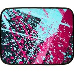 Colorful Splashes Grunge, Abstract Art Fleece Blanket (Mini)