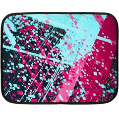 Colorful Splashes Grunge, Abstract Art Two Sides Fleece Blanket (Mini) from ArtsNow.com 35 x27  Blanket Front