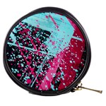 Colorful Splashes Grunge, Abstract Art Mini Makeup Bag