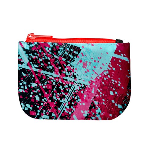 Colorful Splashes Grunge, Abstract Art Mini Coin Purse from ArtsNow.com Front