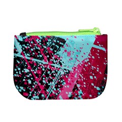 Colorful Splashes Grunge, Abstract Art Mini Coin Purse from ArtsNow.com Back