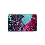 Colorful Splashes Grunge, Abstract Art Cosmetic Bag (Small)