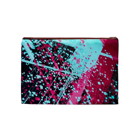 Colorful Splashes Grunge, Abstract Art Cosmetic Bag (Medium) from ArtsNow.com Front