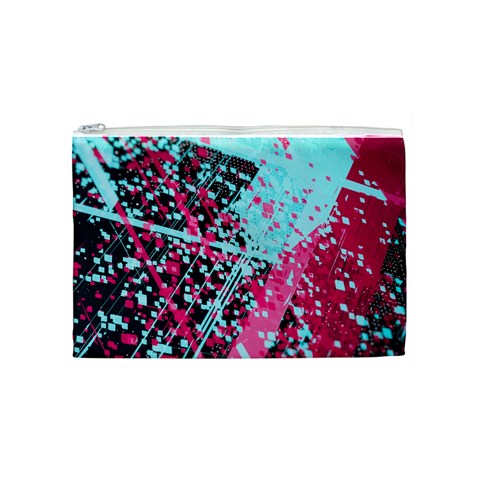 Colorful Splashes Grunge, Abstract Art Cosmetic Bag (Medium) from ArtsNow.com Front