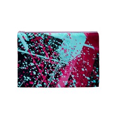 Colorful Splashes Grunge, Abstract Art Cosmetic Bag (Medium) from ArtsNow.com Front