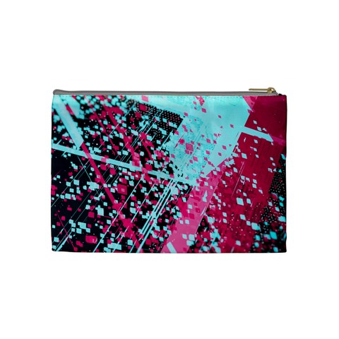 Colorful Splashes Grunge, Abstract Art Cosmetic Bag (Medium) from ArtsNow.com Back