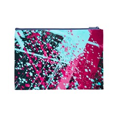 Colorful Splashes Grunge, Abstract Art Cosmetic Bag (Large) from ArtsNow.com Back