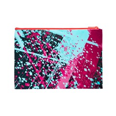 Colorful Splashes Grunge, Abstract Art Cosmetic Bag (Large) from ArtsNow.com Back