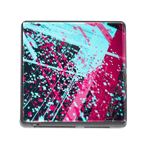 Colorful Splashes Grunge, Abstract Art Memory Card Reader (Square 5 Slot) from ArtsNow.com Front