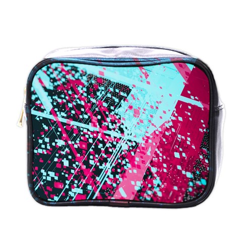 Colorful Splashes Grunge, Abstract Art Mini Toiletries Bag (One Side) from ArtsNow.com Front