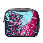 Colorful Splashes Grunge, Abstract Art Mini Toiletries Bag (Two Sides)