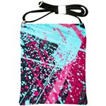 Colorful Splashes Grunge, Abstract Art Shoulder Sling Bag