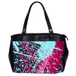 Colorful Splashes Grunge, Abstract Art Oversize Office Handbag (2 Sides)