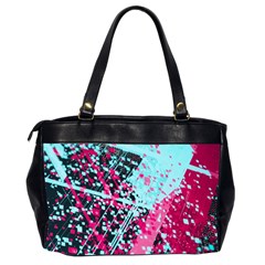 Colorful Splashes Grunge, Abstract Art Oversize Office Handbag (2 Sides) from ArtsNow.com Back