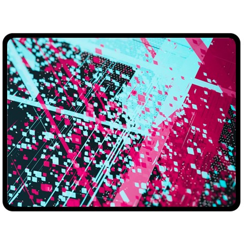 Colorful Splashes Grunge, Abstract Art Fleece Blanket (Large) from ArtsNow.com 80 x60  Blanket Front