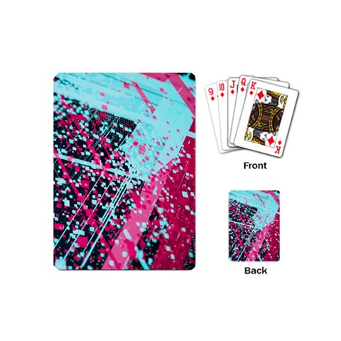 Colorful Splashes Grunge, Abstract Art Playing Cards Single Design (Mini) from ArtsNow.com Back