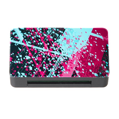 Colorful Splashes Grunge, Abstract Art Memory Card Reader with CF from ArtsNow.com Front