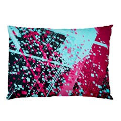 Colorful Splashes Grunge, Abstract Art Pillow Case (Two Sides) from ArtsNow.com Back