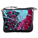 Colorful Splashes Grunge, Abstract Art Messenger Bag