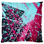 Colorful Splashes Grunge, Abstract Art Large Cushion Case (One Side)