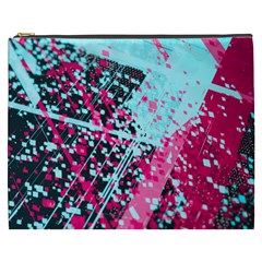 Colorful Splashes Grunge, Abstract Art Cosmetic Bag (XXXL) from ArtsNow.com Front