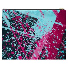 Colorful Splashes Grunge, Abstract Art Cosmetic Bag (XXXL) from ArtsNow.com Back