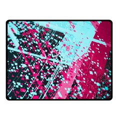 Colorful Splashes Grunge, Abstract Art Two Sides Fleece Blanket (Small) from ArtsNow.com 45 x34  Blanket Front