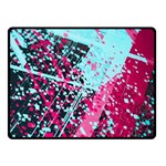 Colorful Splashes Grunge, Abstract Art Two Sides Fleece Blanket (Small)