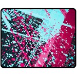 Colorful Splashes Grunge, Abstract Art Two Sides Fleece Blanket (Medium)